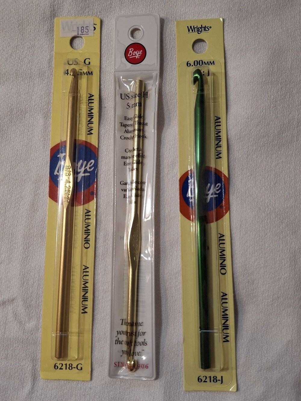 Metal Crochet Hook Set - Gold & Green (Includes Boye)